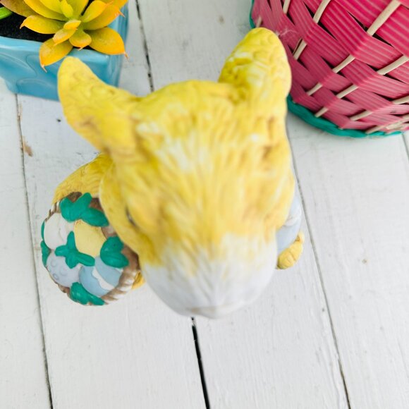 Vintage Large Easter Bunny Statue, Easter Decor, Rabbit Statue, Farmhouse Easter - Picture 9 of 9